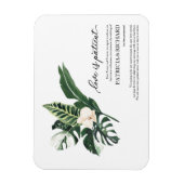 Liebe ist die Aufschiebung von tropischen Hochzeit Magnet (Vertikal)