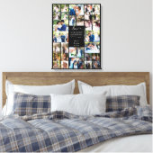 Liebe ist die Beste Adventure Wedding Foto Collage Leinwanddruck (Insitu (Schlafzimmer))