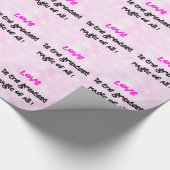 Liebe ist die beste Magie von allen! -Packpapier Geschenkpapier (Ecke)
