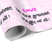 Liebe ist die beste Magie von allen! -Packpapier Geschenkpapier (Rolleneckpunkt)