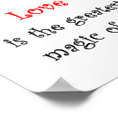 Liebe ist die beste Magie von allen!-print Poster (Ecke)