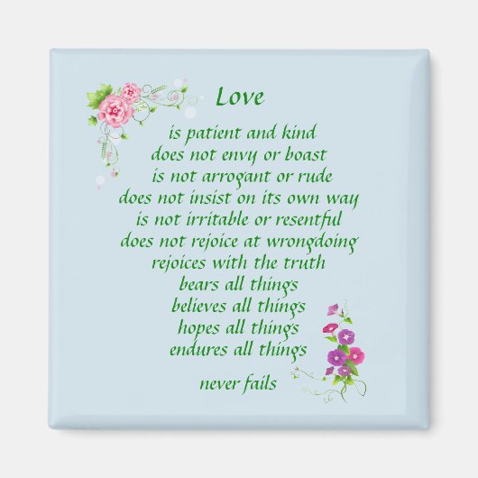 Liebe ist die Beste - Magnet (Vorne)