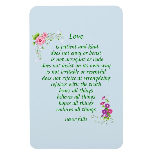 Liebe ist die Beste - Magnet (Vertikal)