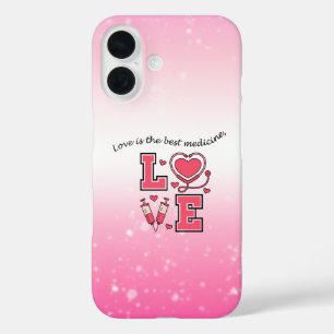 Liebe ist die beste Medizin - Fall per Telefon iPhone 16 Hülle
