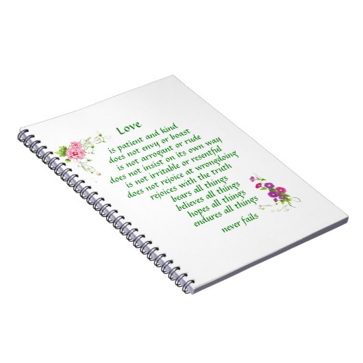 Liebe ist die Beste - Notebook Notizblock (Rechte Seite)