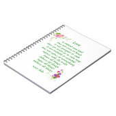 Liebe ist die Beste - Notebook Notizblock (Linke Seite)