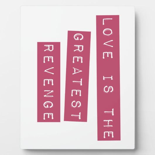 Liebe ist die Beste Rache Fotoplatte (Vorderseite)