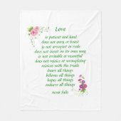 Liebe ist die Beste - schwarz Fleecedecke (Vorderseite)