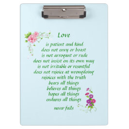 Liebe ist die Beste - Zwischenablage Klemmbrett