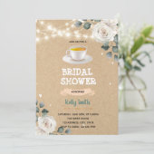 Liebe ist die Brauerei Tee Brautparty Einladung (Stehend Vorderseite)