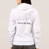 Liebe ist die Droge - Oxytocin-Molekül Hoodie (Rückseite)
