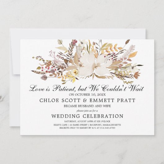 Liebe ist die Einladung zur Patientenhochzeit (Vorderseite)