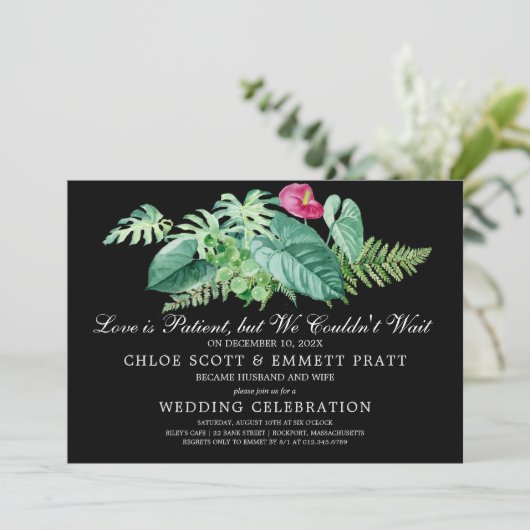 Liebe ist die Einladung zur Patientenhochzeit (Stehend Vorderseite)