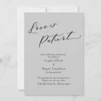 Liebe ist die Hochzeitskarte für Patienten in hell