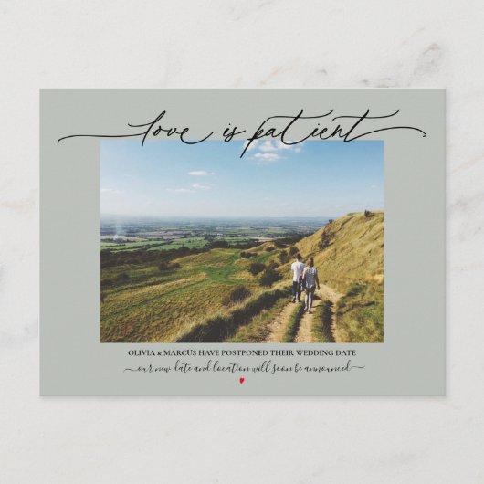 Liebe ist die Hochzeitssage für Patient Postkarte (Vorderseite)