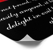 Liebe ist die Liebe des Patienten mit Blume drucke (Ecke)