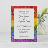 Liebe ist die Liebe stolz Blumenzwiebeleinladung Einladung (Stehend Vorderseite)