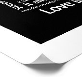 Liebe ist die maternale Weiße Grenze ohne Rahmen o Poster (Ecke)