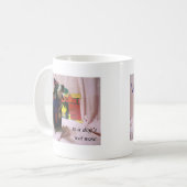 Liebe ist die nasse Nase eines Hundes Kaffeetasse (Vorderseite Links)