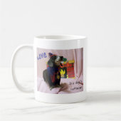 Liebe ist die nasse Nase eines Hundes Kaffeetasse (Links)