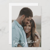 Liebe ist die neue Foto-Karte des Patienten Save The Date (Vorne/Hinten)