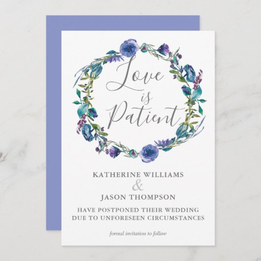 Liebe ist die Patientin, die das Datum der Änderun Save The Date (Vorne/Hinten)