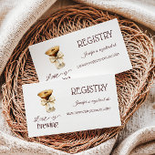 Liebe ist die Registrierung des Bow Coffee Brautpa Begleitkarte