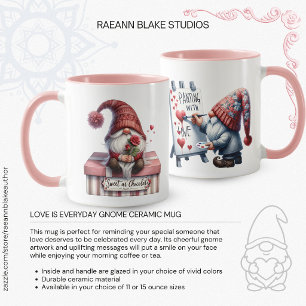 Liebe ist die Tasse der alltäglichen Gnome-Keramik