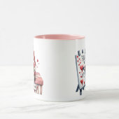Liebe ist die Tasse der alltäglichen Gnome-Keramik (Zentrum)