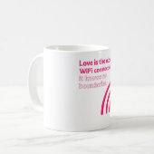 Liebe ist die ultimative Verbindung Kaffeetasse (Vorderseite Links)