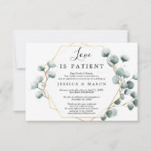 Liebe ist die verspätete Hochzeitsankündigung Einladung (Vorderseite)