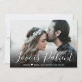 Liebe ist die verspätete Hochzeitsankündigung Einladung (Vorderseite)