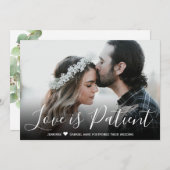 Liebe ist die verspätete Hochzeitsankündigung Einladung (Vorne/Hinten)