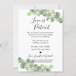 Liebe ist die verspätete Hochzeitsankündigung Einladung