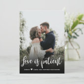 Liebe ist die verspätete Hochzeitsankündigung Einladung (Stehend Vorderseite)