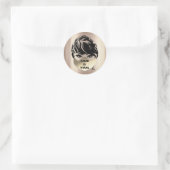 Liebe ist die Viral Coronavirus Time Gold Gesichts Runder Aufkleber (Tasche)