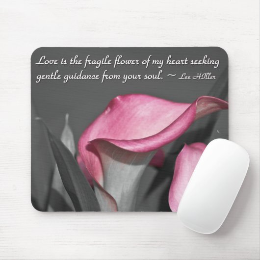 Liebe ist die zerbrechliche Blume von... Mousepad (Mit Mouse)