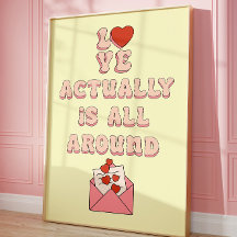 Liebe ist eigentlich alles um Retro Zitat ästhetis