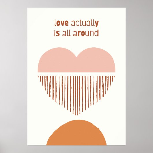 Liebe ist eigentlich überall poster (Vorne)