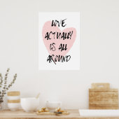 Liebe ist eigentlich überall poster (Küche)