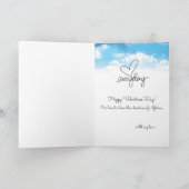 Liebe ist ein Abenteuer Romantisches Valentin Karte (Innenseite)