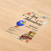 Liebe ist ein Adventure-Brautparty Acryleinladungen (Ablage )