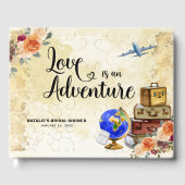 Liebe ist ein Adventure-Brautparty Gästebuch (Vorderseite)