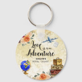 Liebe ist ein Adventure-Brautparty Schlüsselanhänger (Rückseite)