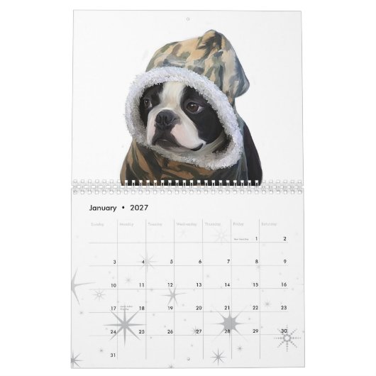 Liebe ist ein Boston Kalender (Jan 2027)