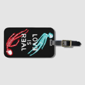 Liebe ist ein echtes Skelett Gepäckanhänger (Vorderseite (Horizontal))