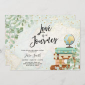 Liebe ist ein Eukalyptus Travel Brautparty Einladung (Vorne/Hinten)
