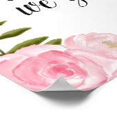 Liebe ist ein Garten Romantische Blumen Poster (Ecke)