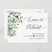 Liebe ist ein geduldiger Hochzeitstag Postkarte (Vorne/Hinten)