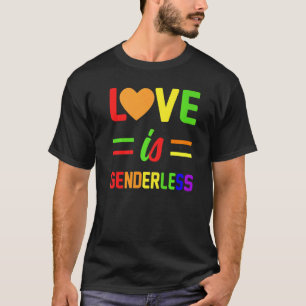 Liebe ist ein geschlechtsloser lesbischer Gay Bise T-Shirt